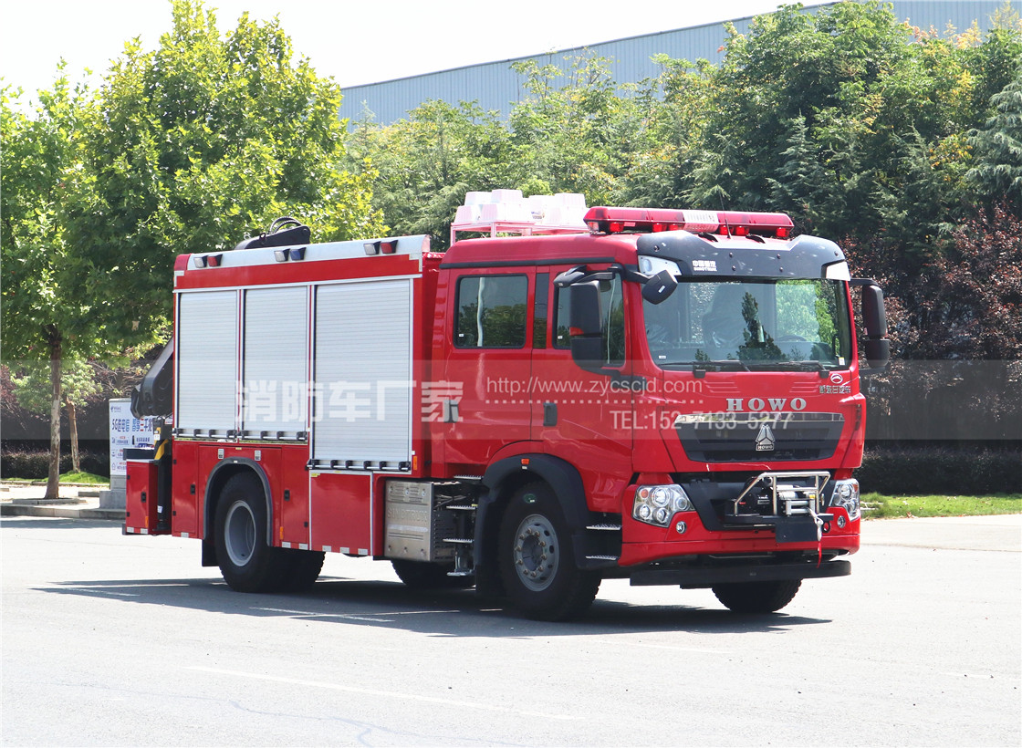 国六重汽T5G抢险救援消防车